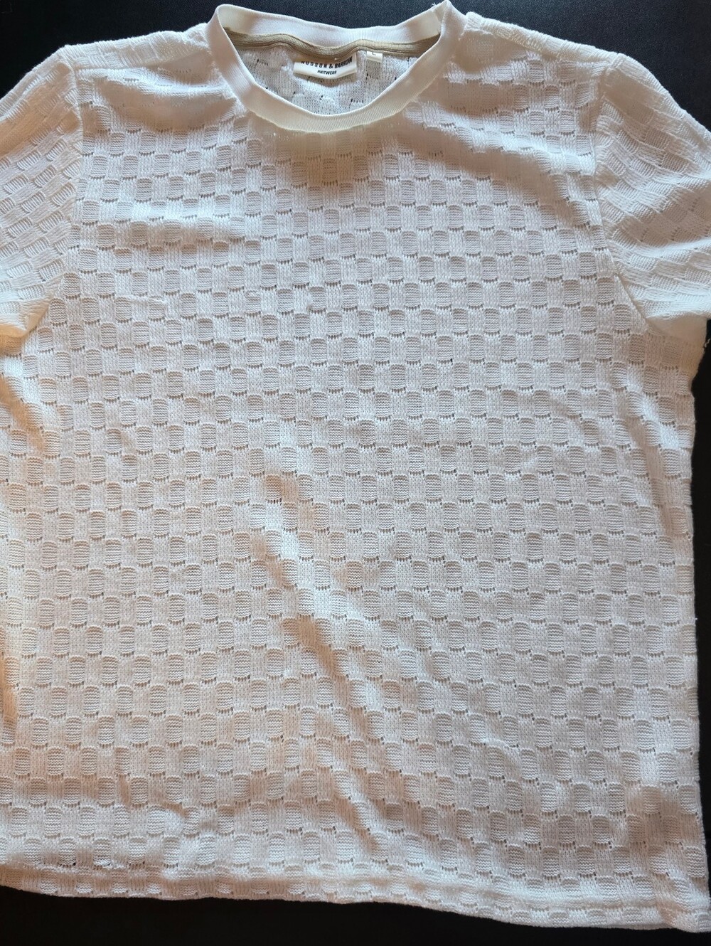 Liked new Mens size Large Hudson and Barrow knitwear shirt in white